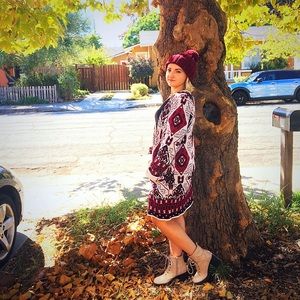 H&M Tribal Pattern Open Cardigan